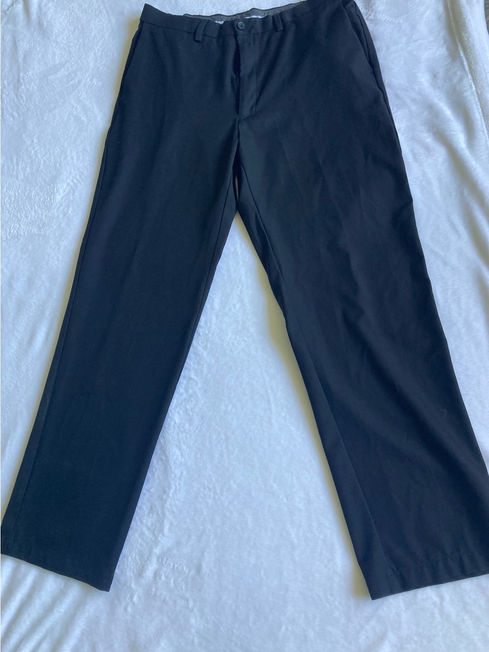 Haggar Black Men's Dress Pants 36x34- Straight Leg